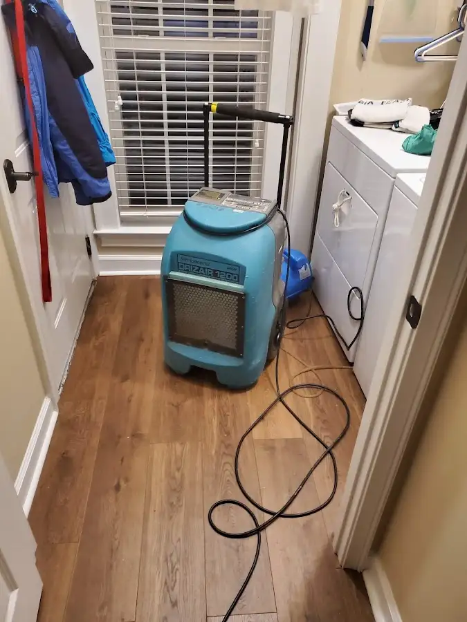 Commercial dehumidifier deployed for Flood Damage Cleanup in Eatontown